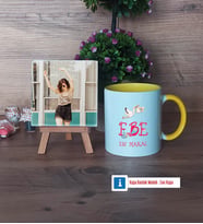 Ebeye Hediye Fotoğraflı Dekoratif Taş, Kupa Bardak Beyaz Hediye Tıp Bayramı Ebeler Günü Hediyesi (Model 7)