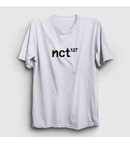 Presmono Unisex Sarı Logo K-Pop Nct 127 T-Shirt 275487tt (Beyaz)