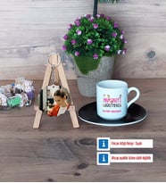 Anasınıfı Öğretmeni Türk Kahvesi Fincanı Ahşap Altlıklı ve Fotoğraflı Ahşap Anahtarlık Hediye Öğretmenler Günü Hediyesi (Model 7)