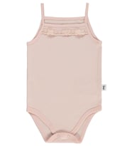 Civil Baby İp Askılı Dantelli 12-24 Ay Kız Çıtçıtlı Badi - Pembe