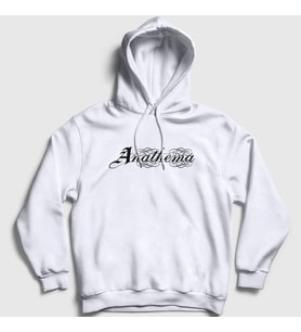 Presmono Unisex Beyaz Anathema Kapüşonlu Sweatshirt 9442tt (Beyaz)