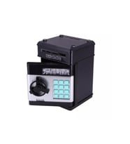 Şifreli Otomatik Kağıt Para Alan Kasa Kumbara Elektronik Atm (Siyah)