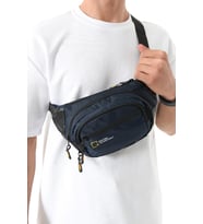Erkek Bel Çantası Çok Cepli Free Bag Omuz Çantası Fonksiyonel Kullanım 20*12 Cm Mega Bag The Northwest (Lacivert)