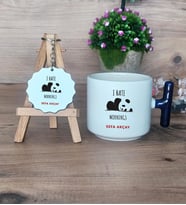 Sevimli Panda Hediye Seti Kupa Bardak T Kulplu ve Anahtarlık Arkadaşa Hediye (Model 2)