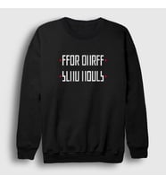 Presmono Unisex Beyaz Send Nudes Katlamalı Gizli Yazılı Sweatshirt 343491tt (Siyah)