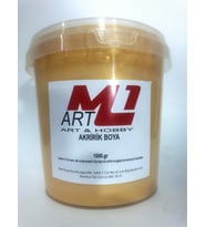 M1 ART Akrilik Sedef Boya 1kg - 5 Renk Seceneği (Altın)