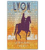 Cakapuzzle Fransa Lyon Işıklı Şehir Görseli Puzzle Yapboz MDF (Ahşap) (255 Parça)