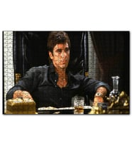 Cakapuzzle Tony Montana Al Pacino Koltukta  Puzzle Yapboz MDF (Ahşap) (1000 Parça)