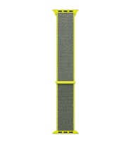 Microsonic Apple Watch Series 9 41mm Hasırlı Kordon Woven Sport Loop Mavi (Koyu Yeşil)
