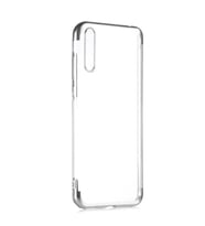 Huawei P Smart S (Y8P) Kılıf Zore Dört Köşeli Lazer Silikon Kılıf (Gri)