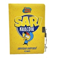 Gıpta Kral Şakir Kilitli Hatıra Defteri (Sarı)