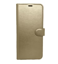 Casper Via F20 Cüzdanlı Kapaklı Kılıf Kartlıklı Standlı Kopçalı (Gold)