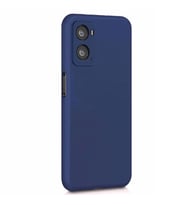 Oppo A96 Kılıf Kamera Korumalı Silikon Rubber Arka Kapak (Lacivert)