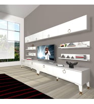 Decoraktiv Eko 360Y Mdf Gold Tv Ünitesi Tv Sehpası (Beyaz)