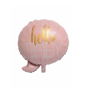 Hello Babyt Folyo Balon (Pembe)