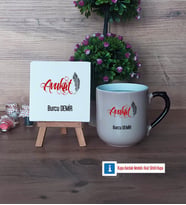 Avukat Dekoratif Taş, Kupa Bardak Kırmızı Hediye (Model 9)