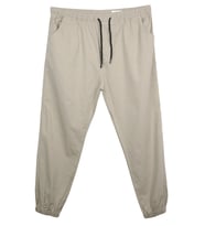 Erkek Büyük Beden 100 Kilo-180 Kilo Arası İçin Uygun Gabardin Jogger Pantolon (Taş)