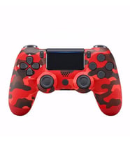 PS4 Doubleshock Kablosuz Gamepad Oyun Kol Muadil Kamuflaj (Kırmızı)