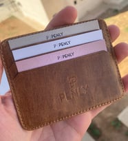PENLY ERKEK KARTLIK CÜZDAN ORJİNAL HAKİKİ DERİ 5 RENK (Kahverengi)