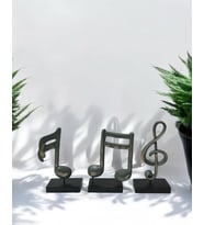 3'lü Müzik Notası Dekoratif Obje (Yeşil)