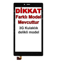 Alcatel Uyumlu Onetouch Pixi 4 8063 Dokunmatik Ön Cam (Lwgb07000380) (Siyah)