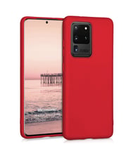 Microsonic Matte Silicone Samsung Galaxy S20 Ultra Kılıf (Kırmızı)