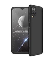 Galaxy A12 Kılıf Zore Ays Full Koruma Kılıf (Siyah)