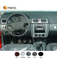 Meriç® Skoda Fabia Ön Torpido Kaplama Maun 24 Parça 1999-2006 (Alüminyum)
