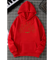 Unisex Green Angel Fire Sweatshirt (Kırmızı)