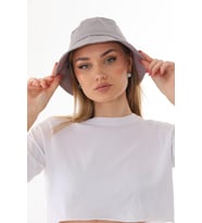 Kadın Balıkçı Kova Bucket Şapka (Gri)