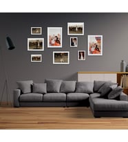 Dekoratif Palet Çoklu Çerçeve Fotoğraflı (model 3) (Beyaz)
