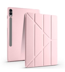 Samsung Galaxy Tab S9 Fe Plus X610 12.4 İnç Katlanabilir Kalemlikli Standlı Akıllı Kılıf (Pembe)