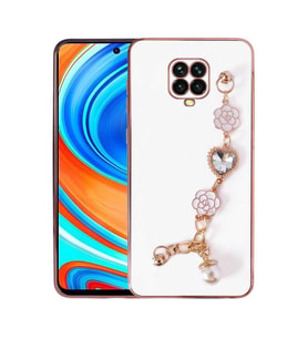 Xiaomi Redmi Note 9 Pro Kılıf El Tutamaçlı Taka Silikon Kılıf (Beyaz)