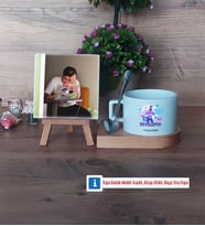 Developer Fotoğraflı Dekoratif Taş, Kupa Bardak Beyaz Hediye (Model 8)