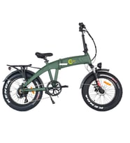 Citycoco Fatbike Mini Katlanabilir Elektrikli Bisiklet 250W (Haki-Yeşil)