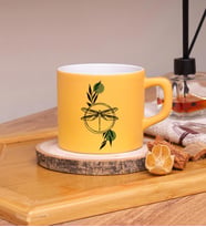 Seraclass Yusufçuk Tasarım Renkli Nescafe Fincanları 220 ML (Sarı)