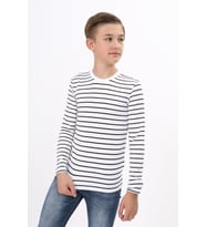 Toontoy Unisex Çocuk Çizgili Tişört (Haki)