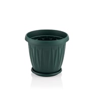Omnipazar SY-5702 2,3 litre Plastik Ürgüp Saksı Takımı No 2 (Yeşil)