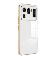 Microsonic Xiaomi Mi 11 Ultra Kılıf Olive Plated Siyah (Beyaz)