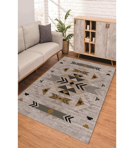 Dijital Kaymaz Taban Yıkanabilir Renkli Salon Halısı Mutfak Halısı Yolluk ND-SD-1101 (Çok Renkli)