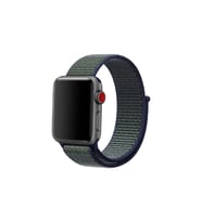 BİPOWER Apple Watch 42-44 mm KRD3 Hasır Kordon (Haki-Yeşil)