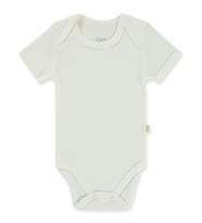 Civil Baby Düz Kısa Kol 12-36 Ay Çıtçıtlı Badi - Beyaz