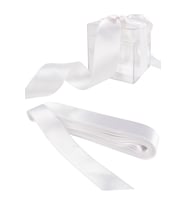 Saten Kurdele 2 CM 10 mt (Beyaz)