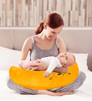 Bebek Emzirme Destek Ve Oturma Minderi Yastığı (Sarı)