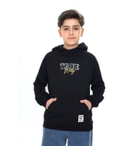Toontoy Erkek Çocuk Nakışlı Sweatshirt (Siyah)