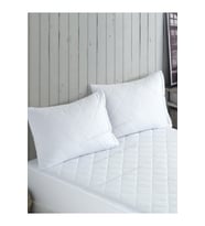 Formeya Siyah Kapitone Yastık Koruyucu Alez 2 Adet 50*70 cm (Beyaz)
