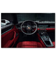 Cakapuzzle Porsche 911 Carrera Cabrio İç Görünüş  Puzzle Yapboz MDF (Ahşap) (255 Parça)