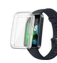Microsonic Huawei Band 8 Kılıf 360 Full Round Soft Silicone Siyah (Renksiz)