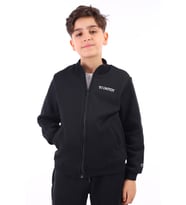 Toontoy Erkek Çocuk Nakışlı Hırka (Siyah)
