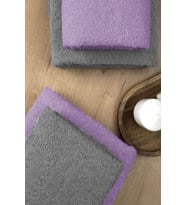 4 lü Banyo Havlusu Takımı Soft Büyük Havlulu Pamuklu Havlu Seti 90X150 Cm Gri (Mor)
